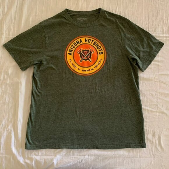 Arizona Hotshots AAF Green Levelwear Crewneck Shirt Mens Large - Picture 1 of 4